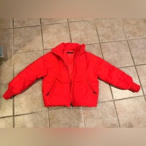 Women's Red Puffer Jacket